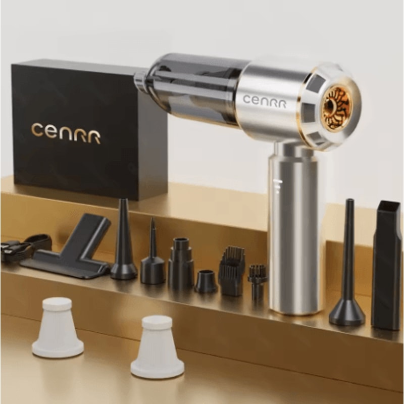 CENRR 360000PA Mini Car Vacuum Cleaner Cordless Powerful Wireless Handheld Cleaner 2