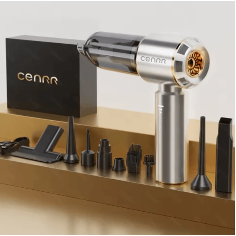 CENRR 360000PA Mini Car Vacuum Cleaner Cordless Powerful Wireless Handheld Cleaner 3