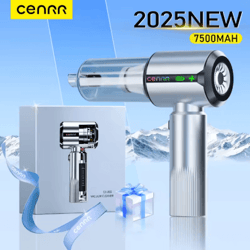 cenrr car vacuum cleaner powerful handheld cleaner with dust display lamp and air gun