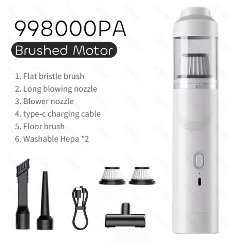 CENRR 2025 New Car Vacuum Cleaner 9998000PA Powerful Wireless Cleaner With Air Blower 6
