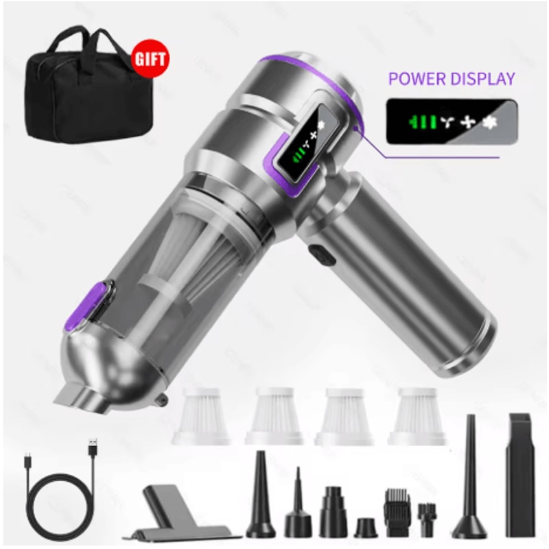998000PA Car Vacuum Cleaner Portable Handheld Cordless Cleaner With Strong Suction 1