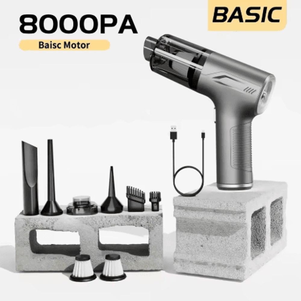 CENRR 98000PA Mini Car Vacuum Cleaner 4 In 1 Cordless Wireless Handheld Cleaner With Air Gun 2