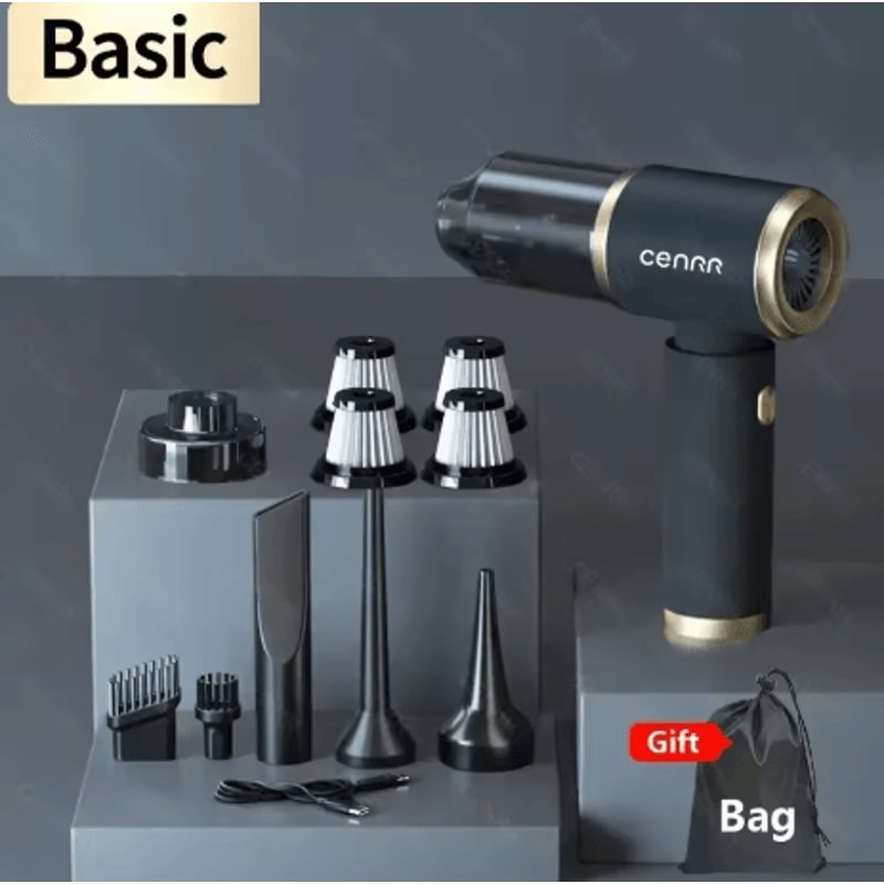 CENRR Car Vacuum Cleaner Strong Suction Powerful Cordless Wireless Cleaner 4