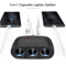 3 In 1 Car Cigarette Lighter Splitter Dual USB 120W Fast Charger For 12V24V Vehicles 5