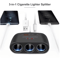 3 In 1 Car Cigarette Lighter Splitter Dual USB 120W Fast Charger For 12V24V Vehicles 5