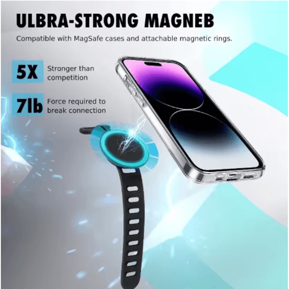 2024 Magnetic Wrist Phone Holder Dual Side Strong Grip Universal Phone Mount 4