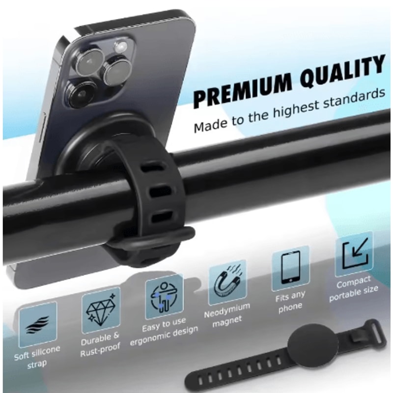 2024 Magnetic Wrist Phone Holder Dual Side Strong Grip Universal Phone Mount 6