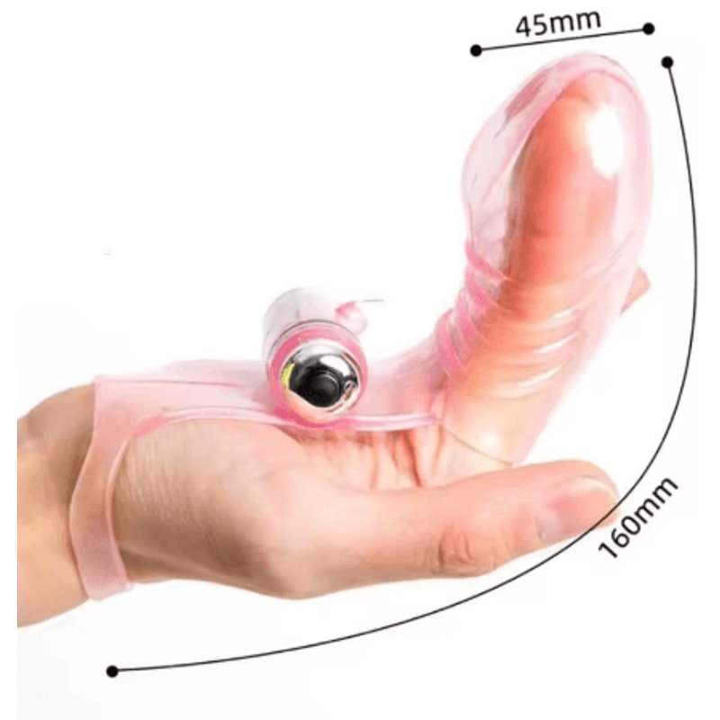 Three Finger Vibrator Sleeve Reusable Delay Extension With Cock Ring And Clitoral Stimulation 4