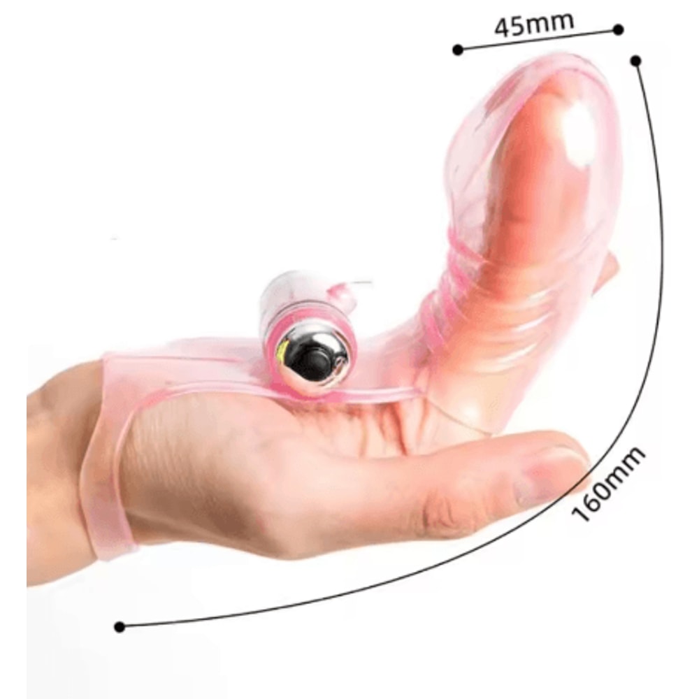 Three Finger Vibrator Sleeve Reusable Delay Extension With Cock Ring And Clitoral Stimulation 8
