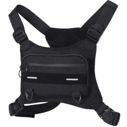 sports chest bag running vest waterproof reflective anti theft chest pack for outdoor activities