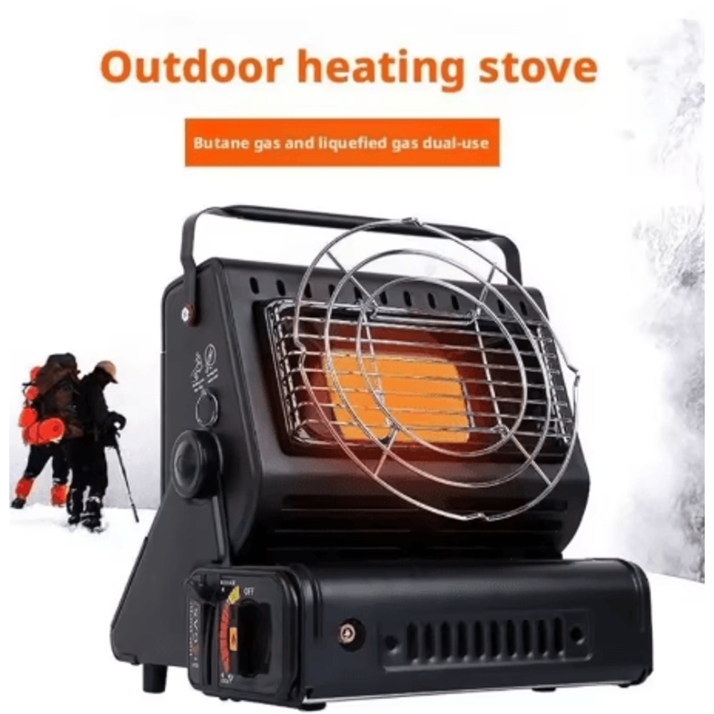 13KW Butane Camping Heater Stove High Power Survival Heating Tool With Dual Heat Source 7