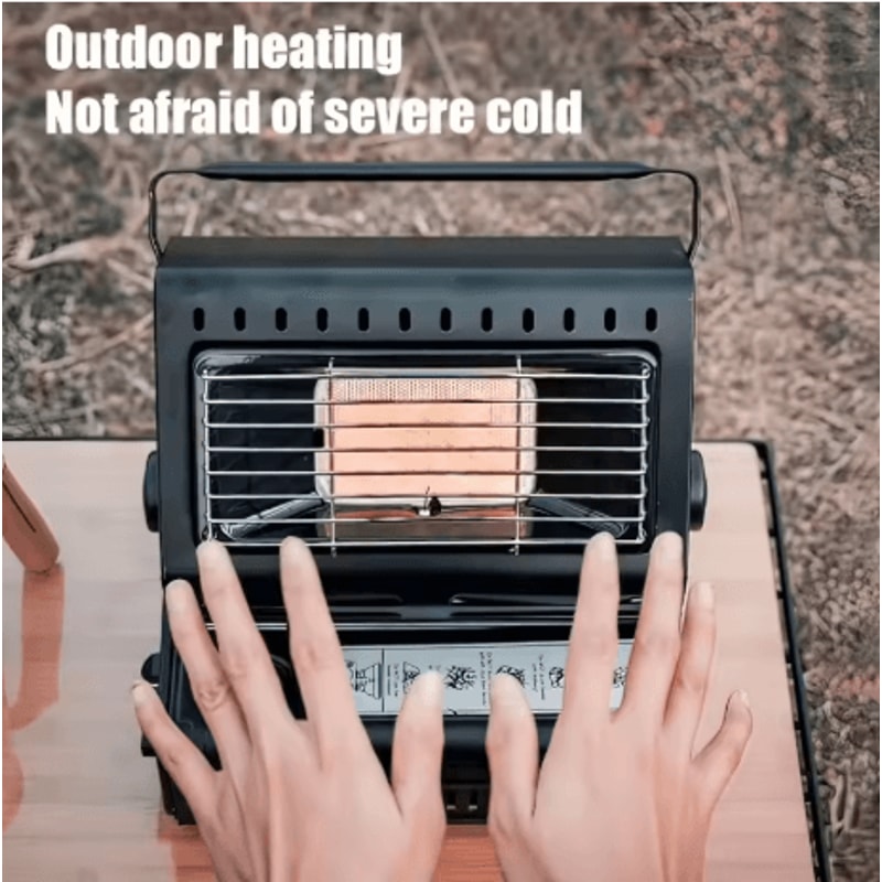 13KW Butane Camping Heater Stove High Power Survival Heating Tool With Dual Heat Source 0