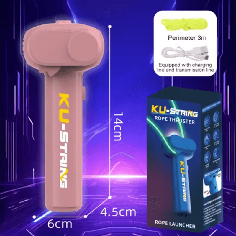 Glow In The Dark String Shooter Toy Luminous Rope Stress Relief Handheld Toy For Kids And Adults 1