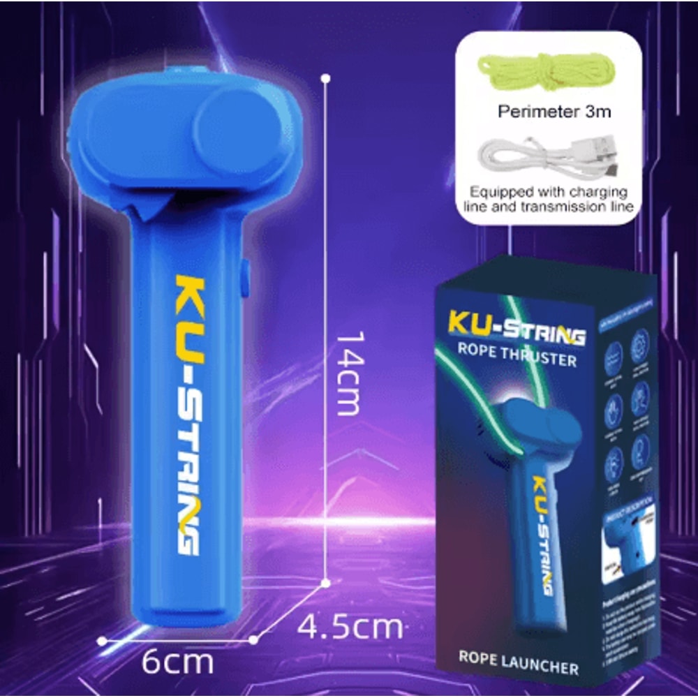 Glow In The Dark String Shooter Toy Luminous Rope Stress Relief Handheld Toy For Kids And Adults 2