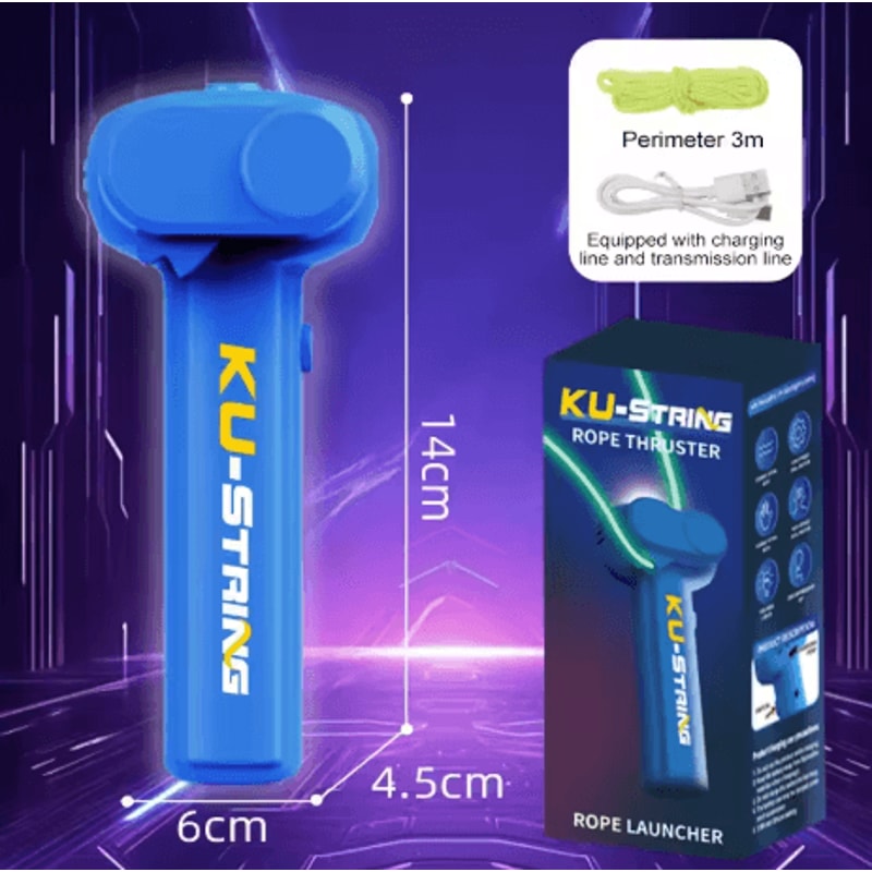 Glow In The Dark String Shooter Toy Luminous Rope Stress Relief Handheld Toy For Kids And Adults 2