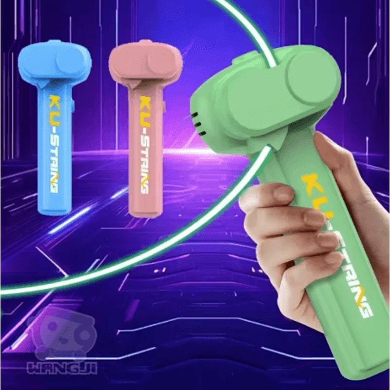 Glow In The Dark String Shooter Toy Luminous Rope Stress Relief Handheld Toy For Kids And Adults 6