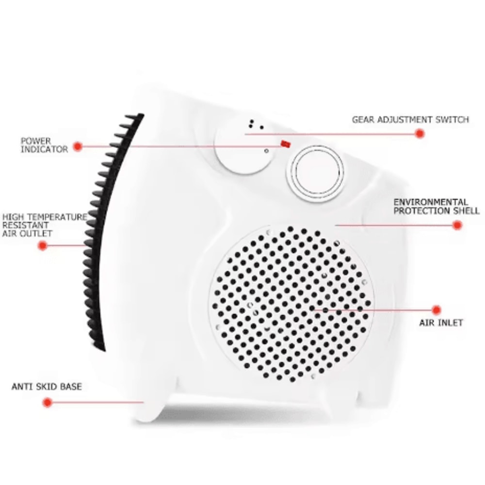 Portable Electric Desktop Heater Low Power Winter Heater For Home And Office 6