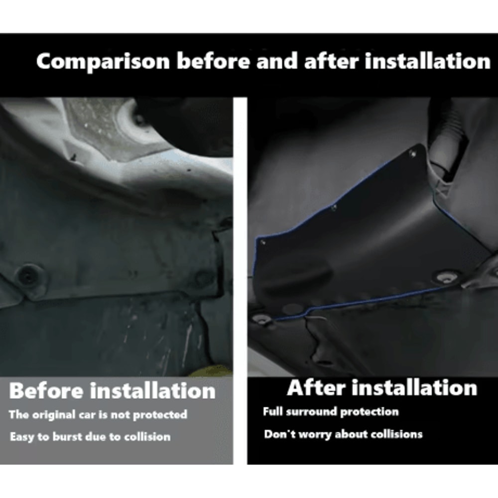 Tesla Chassis Coolant Protection Plate Leak Proof Underbody Pipeline Protective Cover 3