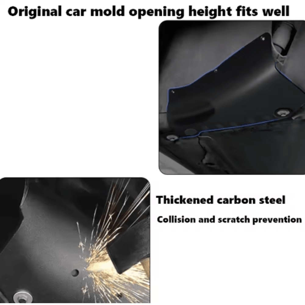 Tesla Chassis Coolant Protection Plate Leak Proof Underbody Pipeline Protective Cover 4