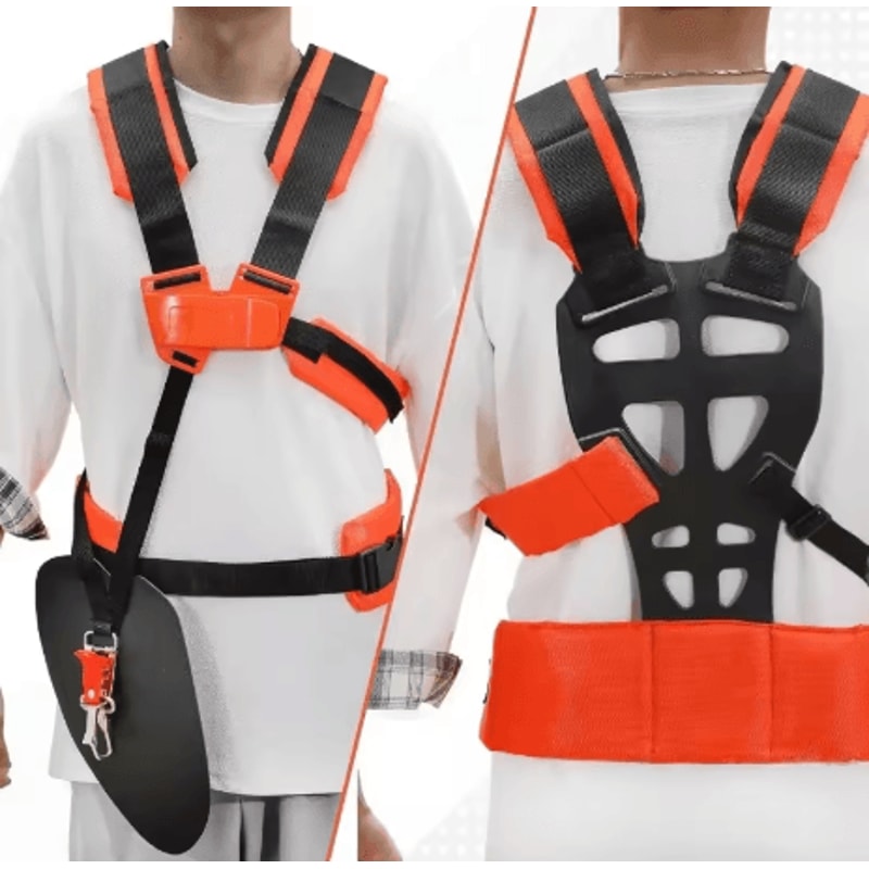 Double Shoulder Trimmer Strap Thickened Padded Harness For Weed Eater And Grasscutter 6