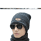 Winter Warm Scarf Hat Set Thick Knitted Beanie Wool Scarf For Men And Women 4