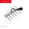 Metal Lawn Scarifier Hand Rake Carbon Steel Weed Eater Rake For Gardening And Weeding Handle Not In 1