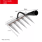 Metal Lawn Scarifier Hand Rake Carbon Steel Weed Eater Rake For Gardening And Weeding Handle Not In 3