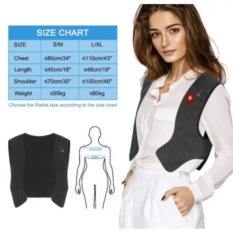 Electric Heated Vest Graphene USB Heating Padded Jacket For Men And Women 5