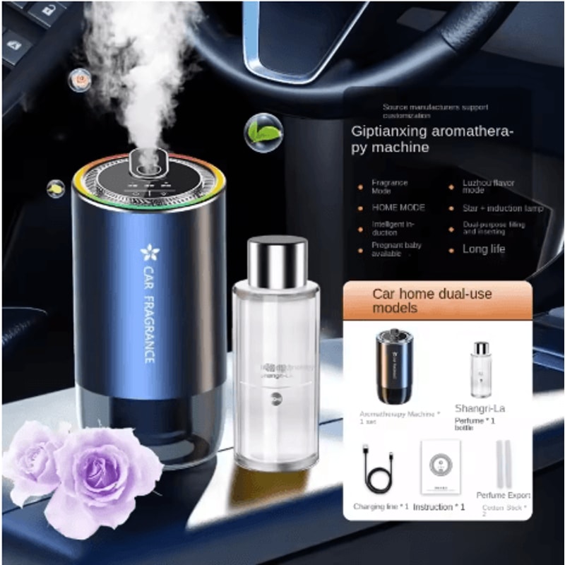 Car Perfume Air Freshener USB Rechargeable Essential Oil Aromatherapy Diffuser 1