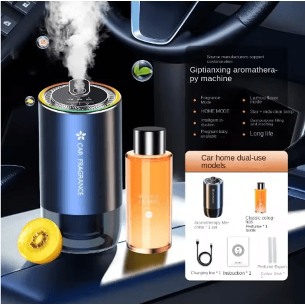 Car Perfume Air Freshener USB Rechargeable Essential Oil Aromatherapy Diffuser 2