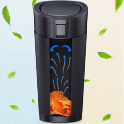 car trash can with lid compact auto dust organizer with garbage bags