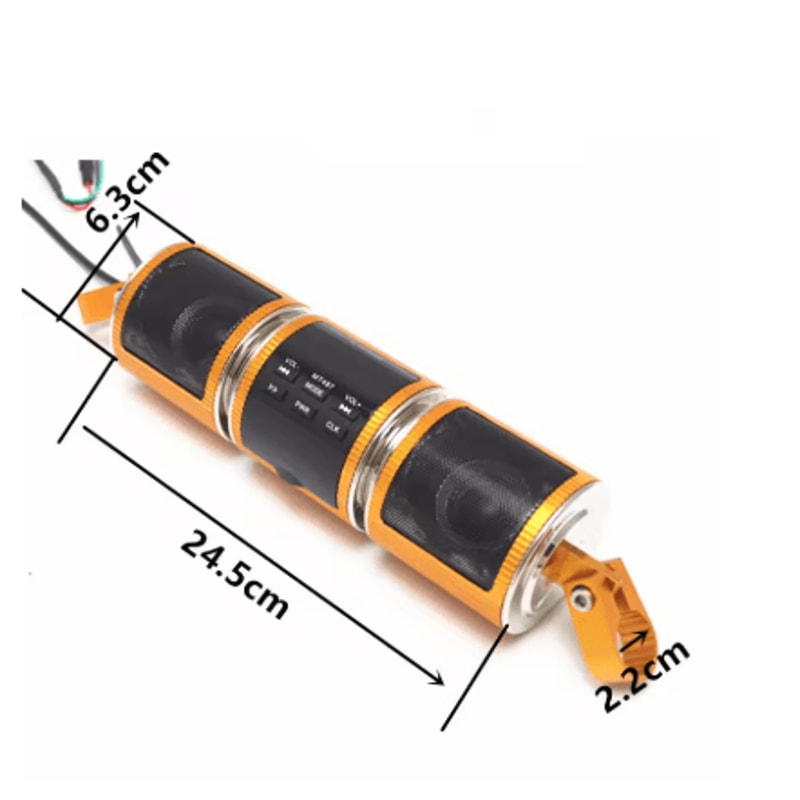 Bluetooth Motorcycle Stereo Speaker USB MP3 Player With Amplifier And FM Radio 2
