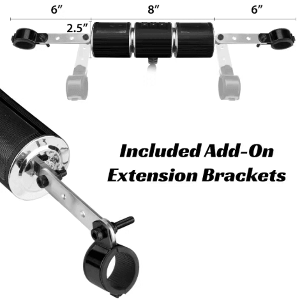 Bluetooth Motorcycle Stereo Speaker USB MP3 Player With Amplifier And FM Radio 6