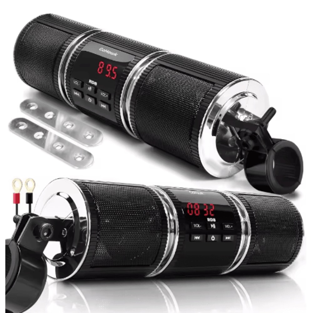 Bluetooth Motorcycle Stereo Speaker USB MP3 Player With Amplifier And FM Radio 0