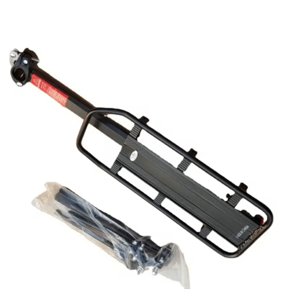 Adjustable Bike Luggage Rack Quick Release Rear Seat Rack With Reflective Plate 0