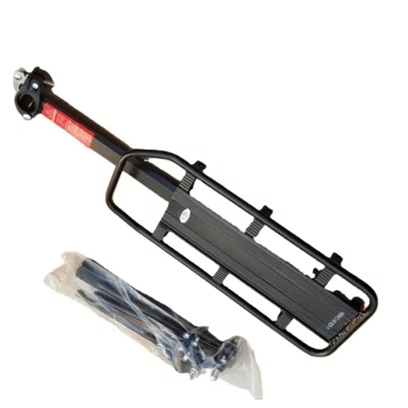 Adjustable Bike Luggage Rack Quick Release Rear Seat Rack With Reflective Plate 0