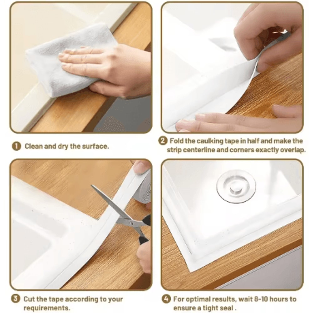 Wide Stove Gap Sealing Strip Self Adhesive Waterproof Kitchen And Bath Caulking Tape 2