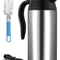 Car Thermos Kettle 750ML 12V 24V Electric Heating Cup Stainless Steel Travel Water Heater 1