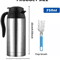 Car Thermos Kettle 750ML 12V 24V Electric Heating Cup Stainless Steel Travel Water Heater 3