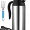 Car Thermos Kettle 750ML 12V 24V Electric Heating Cup Stainless Steel Travel Water Heater 7