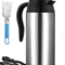 Car Thermos Kettle 750ML 12V 24V Electric Heating Cup Stainless Steel Travel Water Heater 7