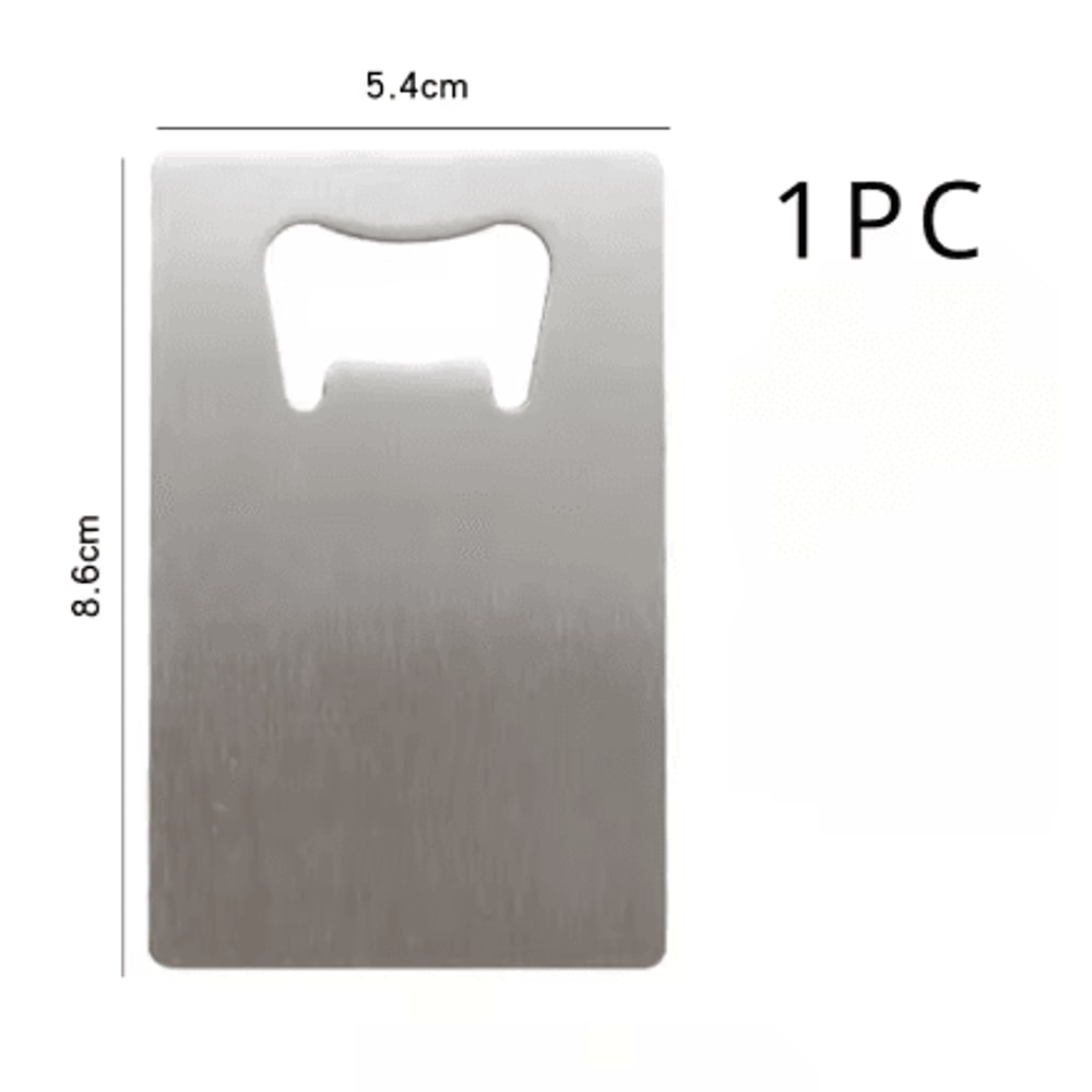 Stainless Steel Wallet Bottle Opener Slim Pocket Beer Opener For DIY Wedding Favors 1 To 10PCS 2