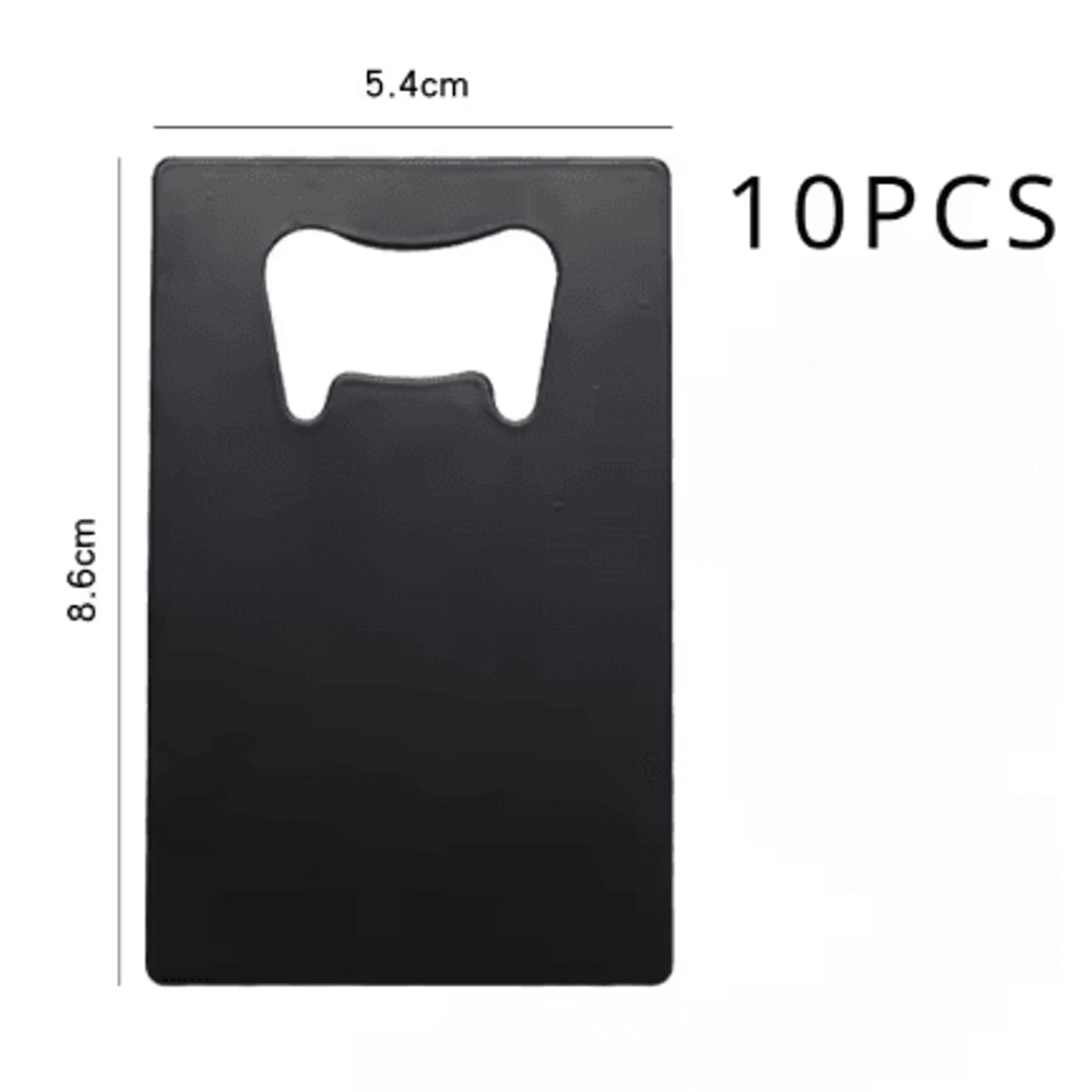 Stainless Steel Wallet Bottle Opener Slim Pocket Beer Opener For DIY Wedding Favors 1 To 10PCS 4