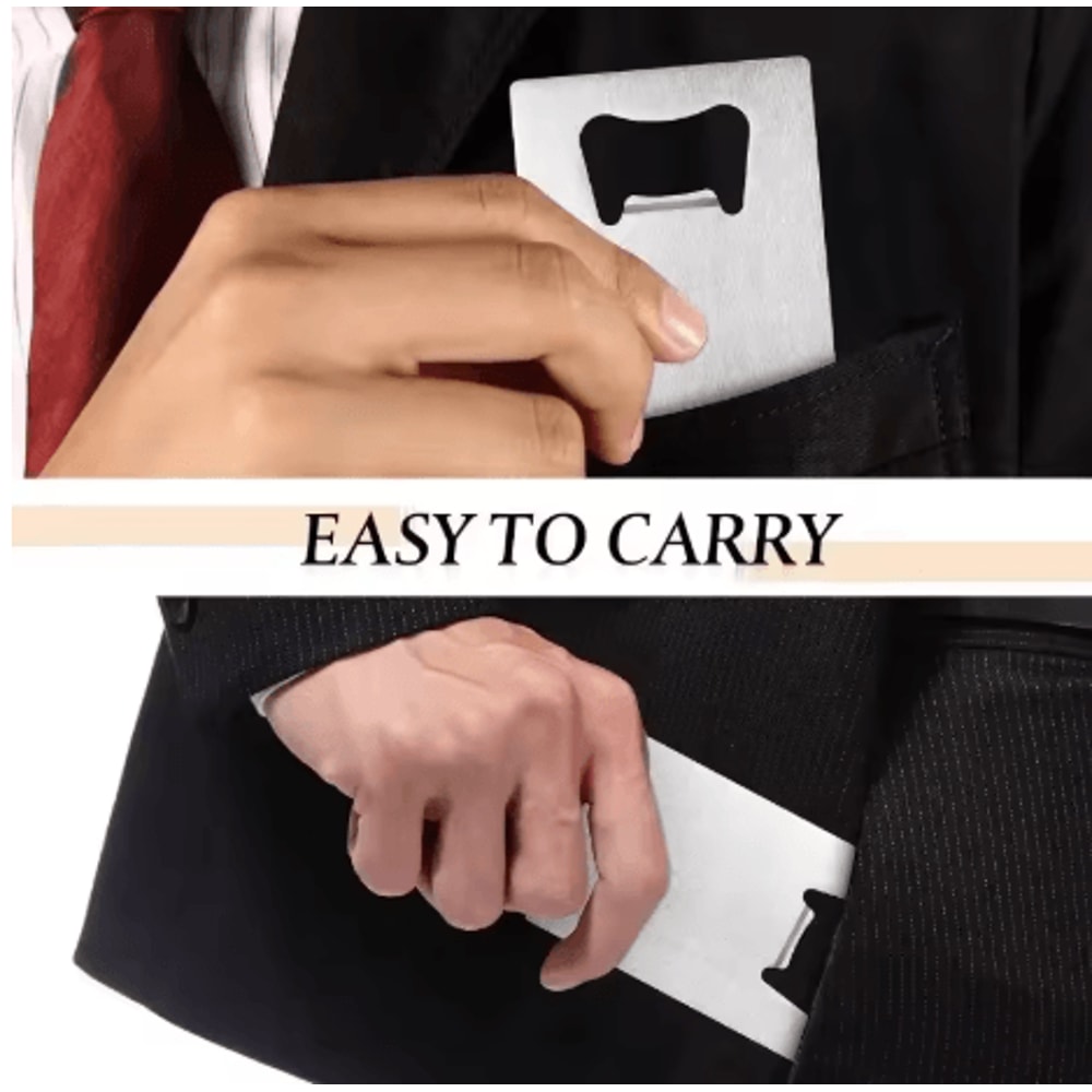 Stainless Steel Wallet Bottle Opener Slim Pocket Beer Opener For DIY Wedding Favors 1 To 10PCS 6