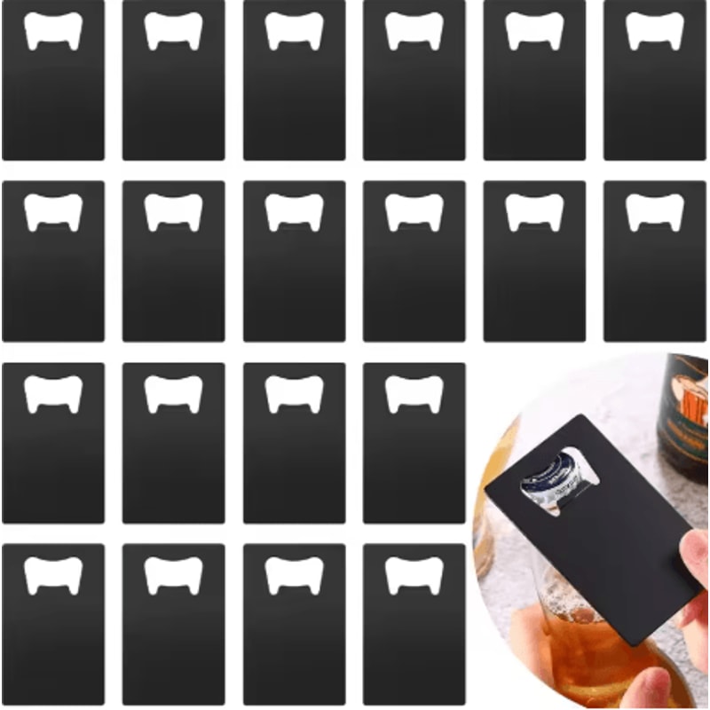 Stainless Steel Wallet Bottle Opener Slim Pocket Beer Opener For DIY Wedding Favors 1 To 10PCS 0