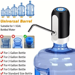 electric water dispenser pump usb rechargeable one touch automatic water bottle pump