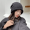 Womens Baggy Slouchy Beanie Warm Knitted Drawstring Winter Hat 8