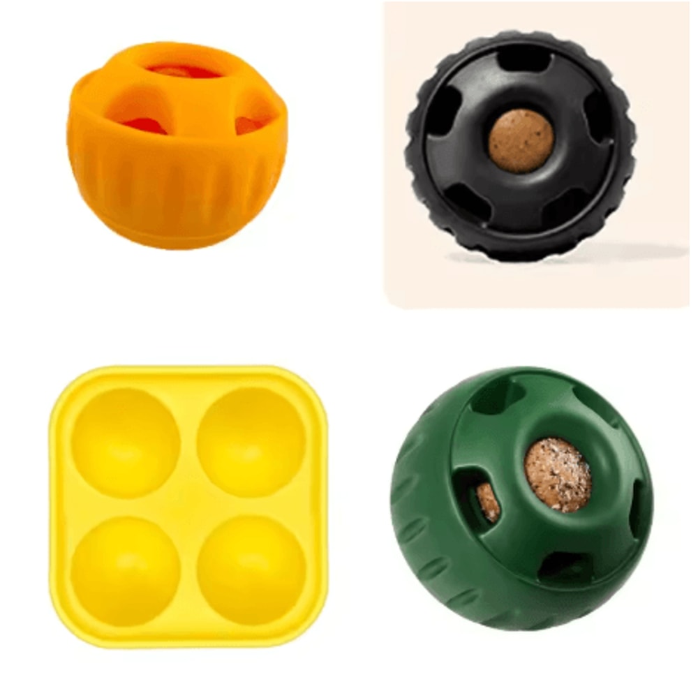 Interactive Dog Treat Mold Silicone Pupsicle Enrichment Toy For Boredom Relief And Summer Cooling 1