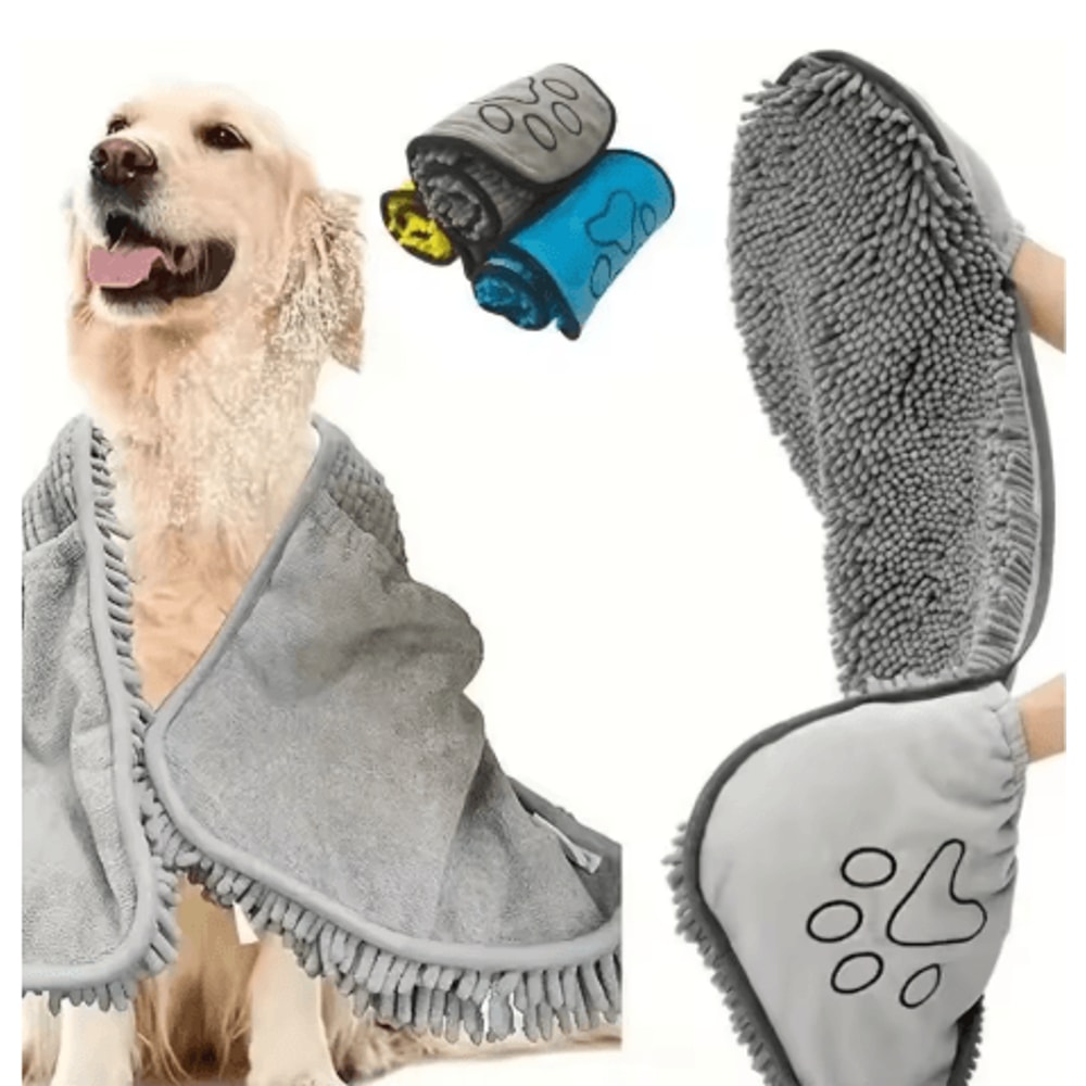 Quick Absorb Pet Bath Towel Soft Grooming Towel For Dogs And Cats 0