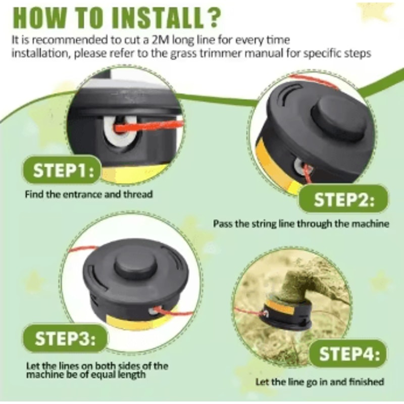 Weed Eater String Trimmer Line 1640 Ft Premium Twisted Trimmer Line 5 Lb Spool 1